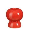 Bobbie kandelaar rood - h9,5xd9cm