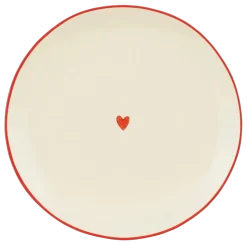 Bord donker rood - h2xd20cm