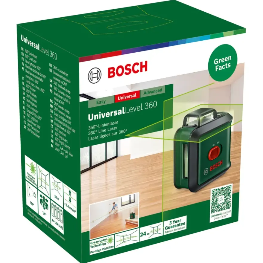 Bosch kruislijnlaser / rotatielaser UniversalLevel 360°