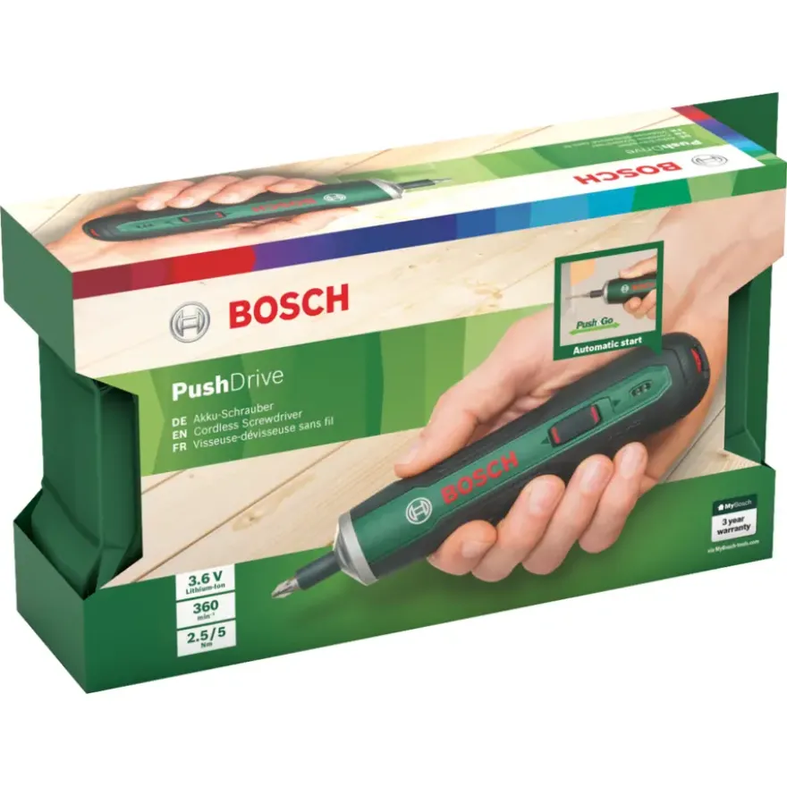 Bosch accuschroevendraaier PushDrive