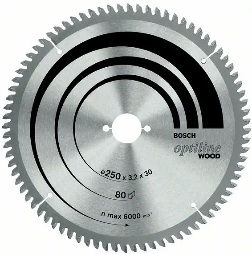 Bosch cirkelzaagblad Optiline voor hout 40 tanden - 254 x 30 x 2,8 mm