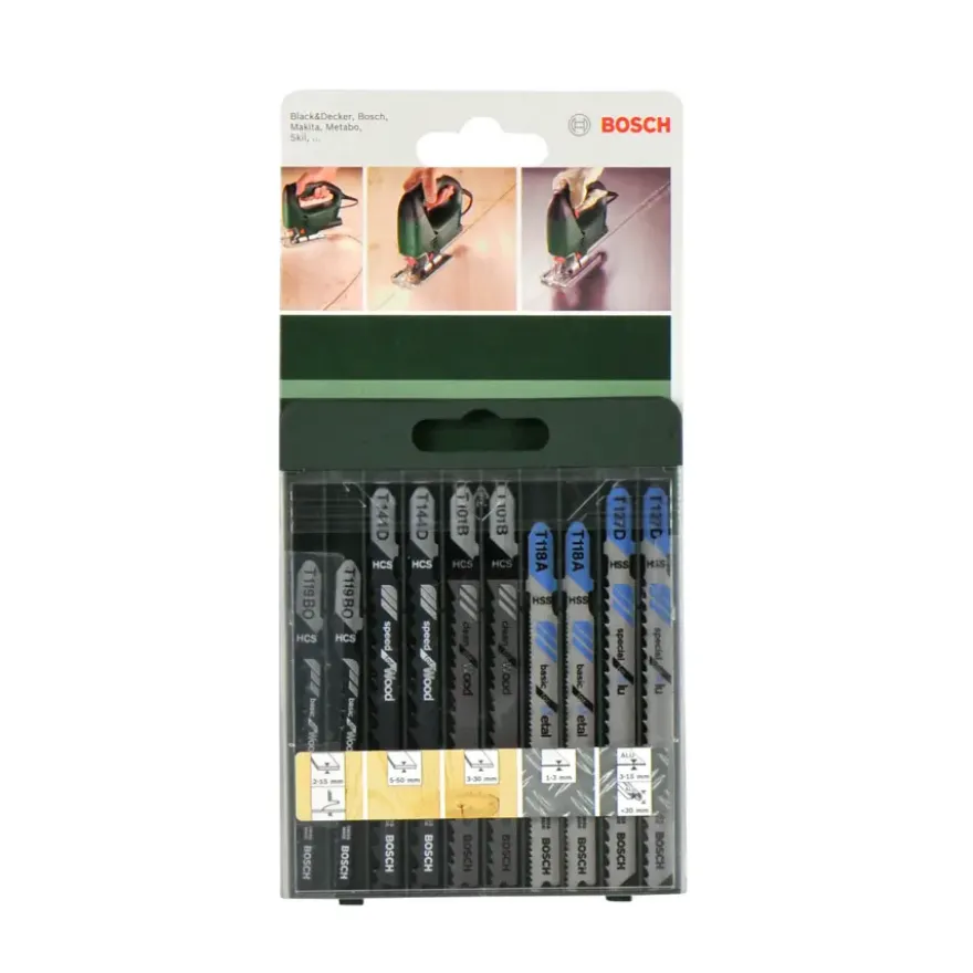 Bosch decoupeerzaagbladset 10-delig