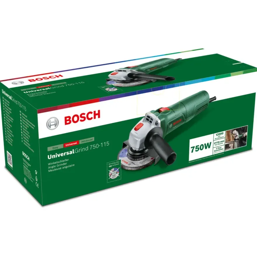 Bosch haakse slijper / slijptol PWS 750-115