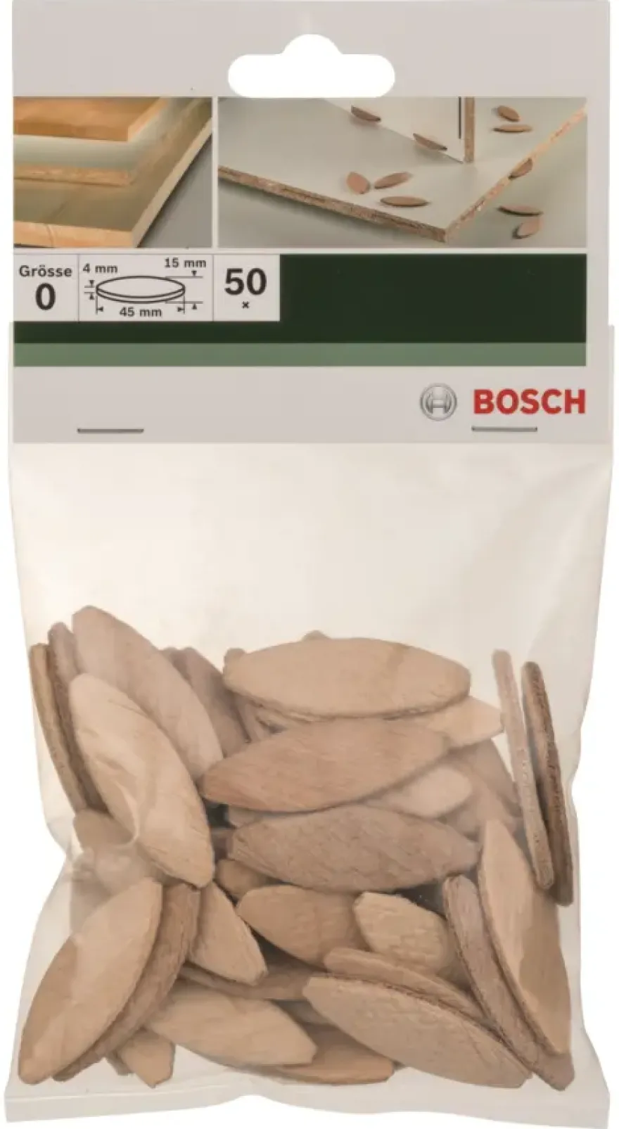 Bosch Lamellendeuvel 45x15x4mm 50 stuks