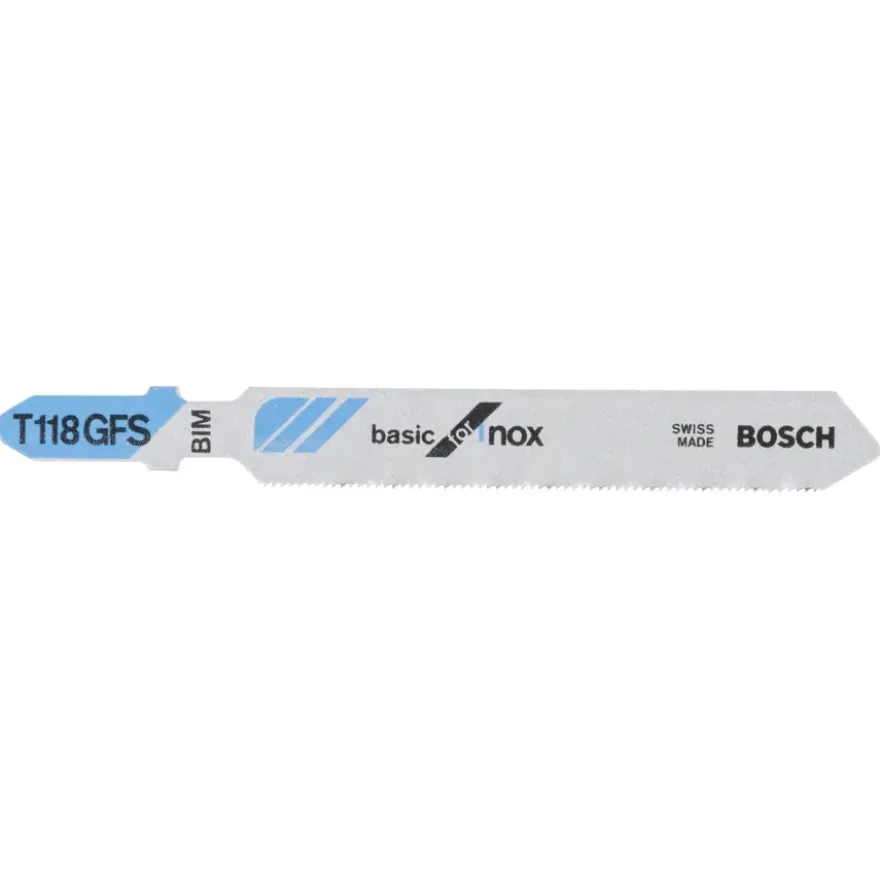 Bosch Prof decoupeerzaagblad T118 basic voor roestvrij staal - 3 stuks
