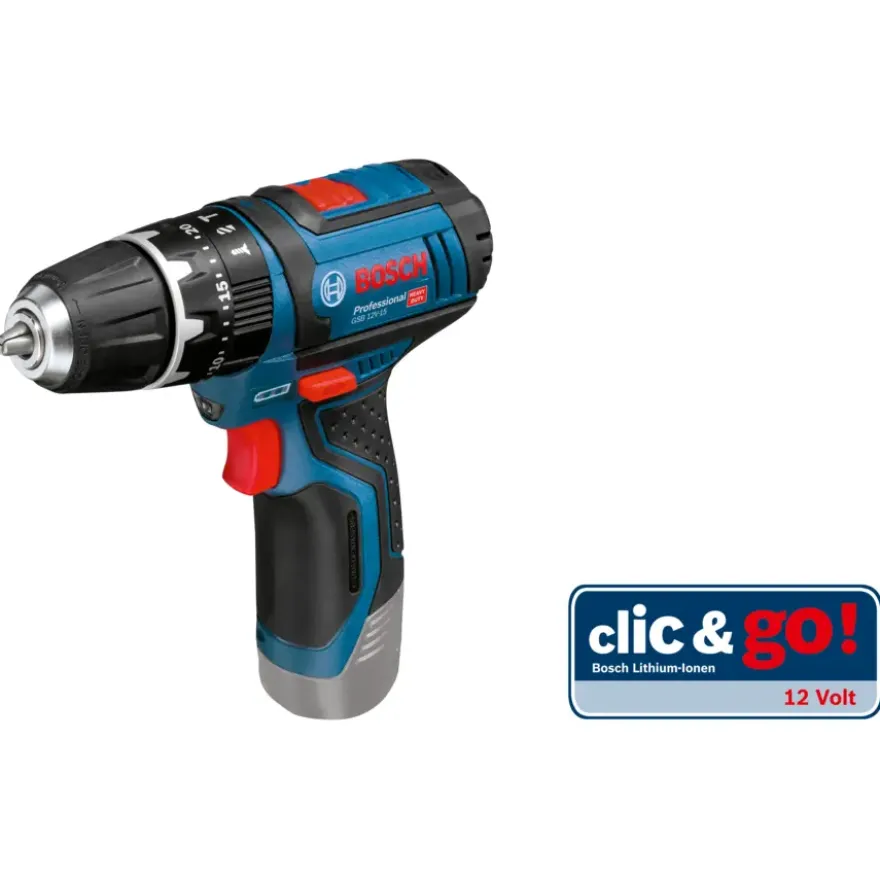 Bosch Professional accuklopboormachine GSB 12V-15 (zonder accu)