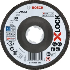 Bosch Prof X-Lock Lamellenschijf 125mm K80 metaal