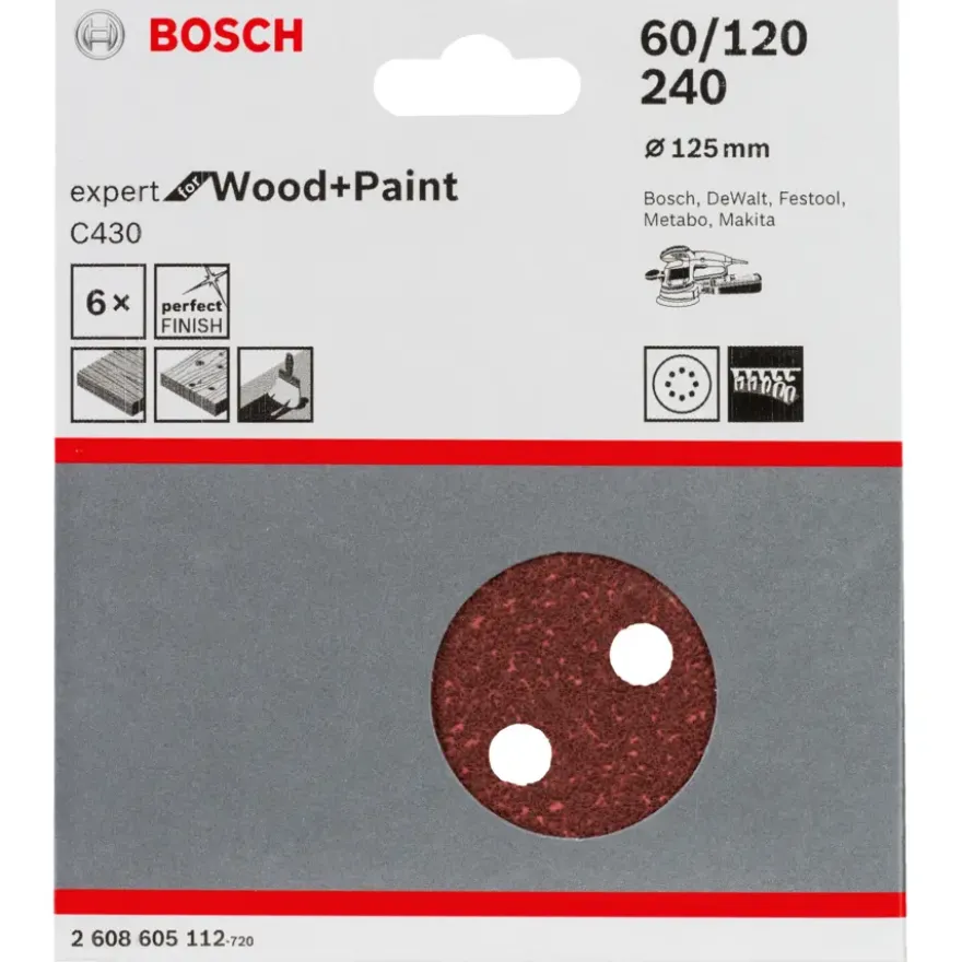 Bosch schuurbladen Bosch 6-delig
