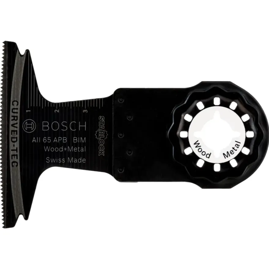 Bosch Starlock multitool accessoire - invalzaagblad bi-metaal voor hout met spijkers - 65 x 40 mm