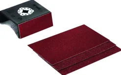 Bosch Starlock multitool accessoire - schuurplateu AUZ70G multifunctioneel incl. 4 schuurladen - K80/120 - 70 x 125 mm