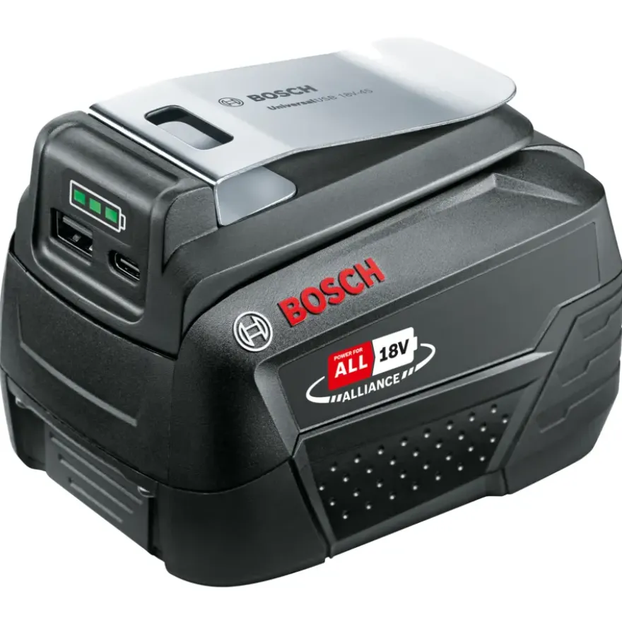 Bosch 18V accu-adapter met USB-C® en USB-A uitgang