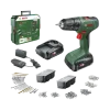 Bosch 18V accuboormachine EasyDrill Systeembox met 241 accessoires (incl. 2 accu's 1.5Ah + lader)