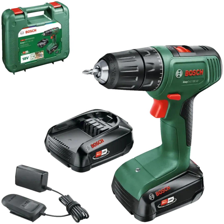 Bosch 18V accuboormachine Easydrill (Incl. 2 accu's 1.5Ah + lader)