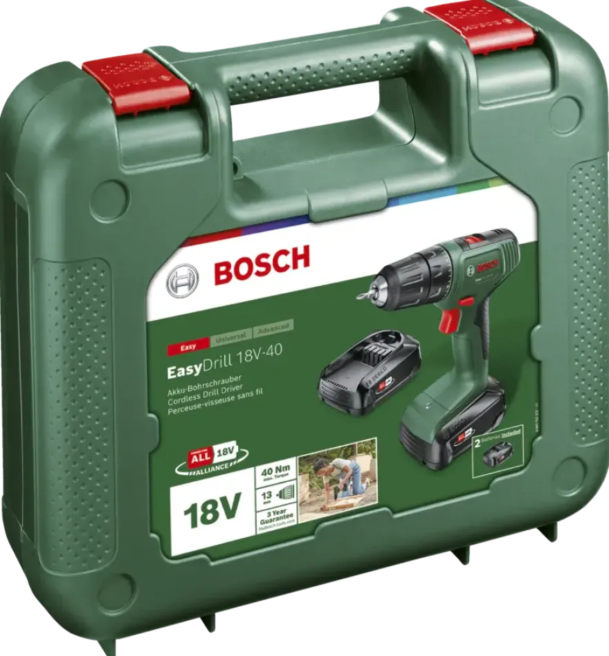 Bosch 18V accuboormachine Easydrill (Incl. 2 accu's 1.5Ah + lader)