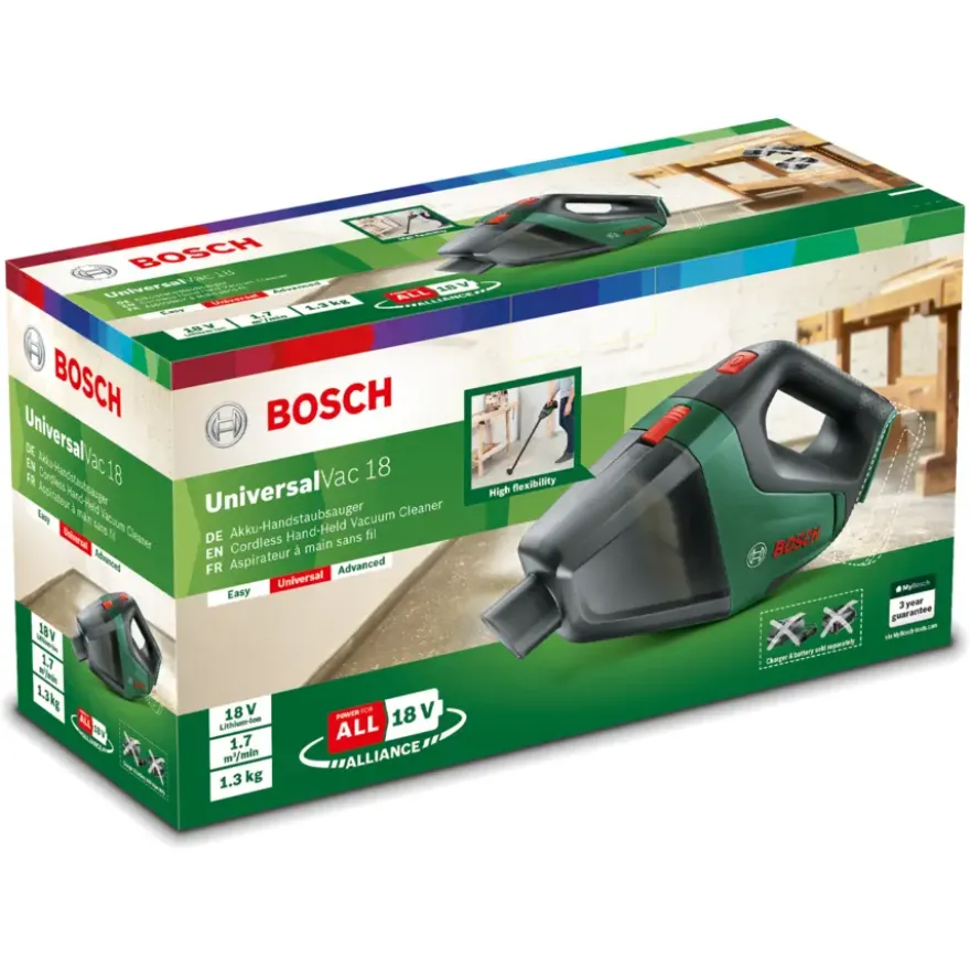 Bosch 18V handstofzuiger UniversalVac (zonder accu)
