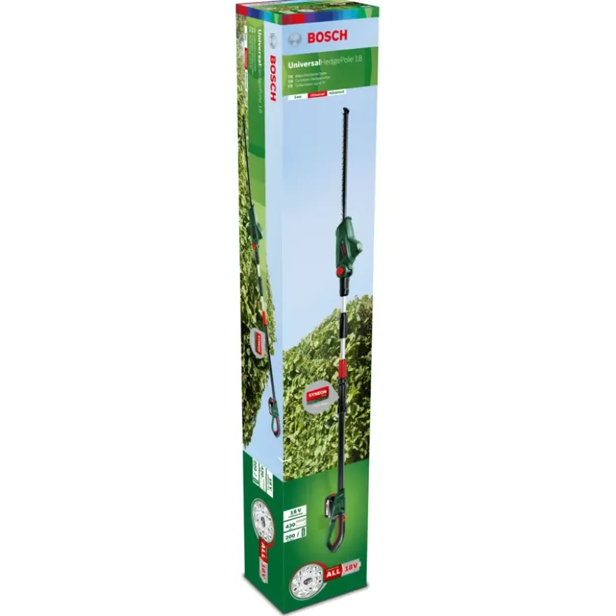 Bosch 18V heggenschaar telescopisch UniversalHedgePole (Incl. 2.5Ah accu + lader)