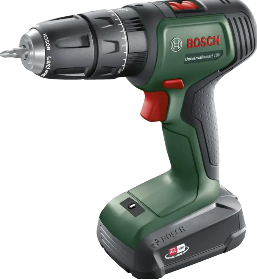 Bosch 18V klopboormachine UniversalImpact (Incl. 2 accu's 1.5Ah + lader)