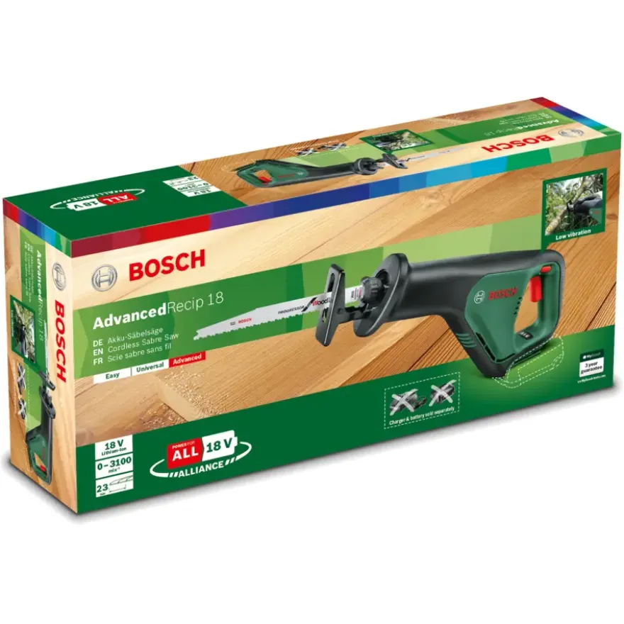 Bosch 18V reciprozaag AdvancedRecip (zonder accu)