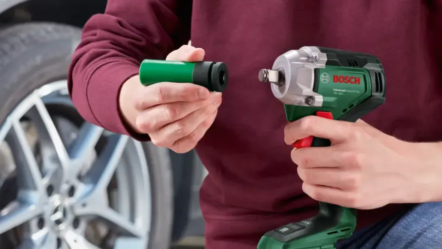 Bosch 18V slagmoersleutel ImpactDrive 350Nm incl. 3-delige krachtdoppenset (zonder accu)