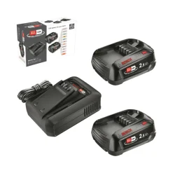 Bosch 18V startset 2x 2.5Ah accu + snellader