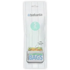 Brabantia afvalzak Perfect Fit S composteerbaar 6l 10 stuks