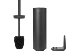 Brabantia MindSet WC Borstel met houder - Siliconen - Mineral Infinite Grey