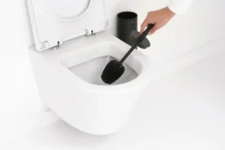 Brabantia MindSet WC Borstel met houder - Siliconen - Mineral Infinite Grey