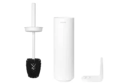 Brabantia MindSet WC Borstel met houder - Siliconen - Mineral Fresh White