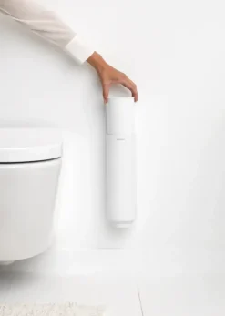Brabantia MindSet WC Borstel met houder - Siliconen - Mineral Fresh White