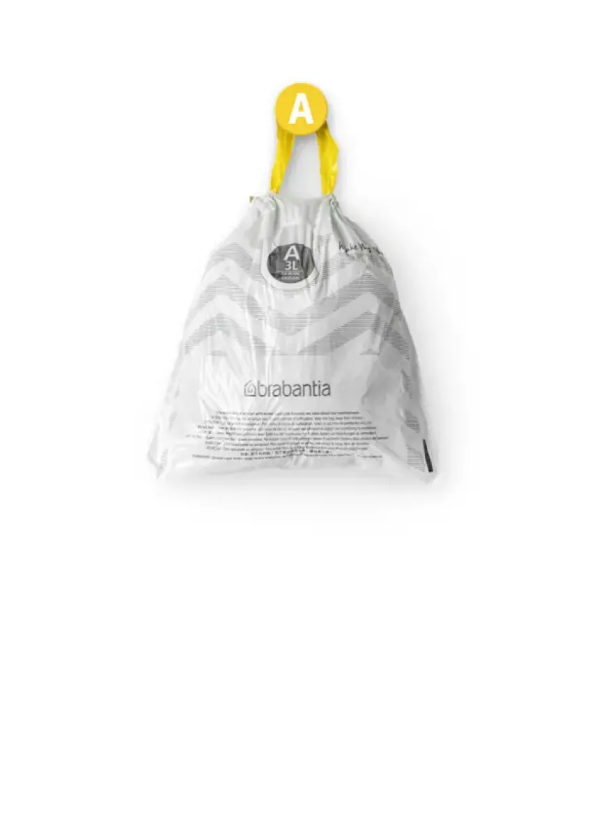 Brabantia Vuilniszak met Trekbandsluiting 3 Liter - 20 Stuks