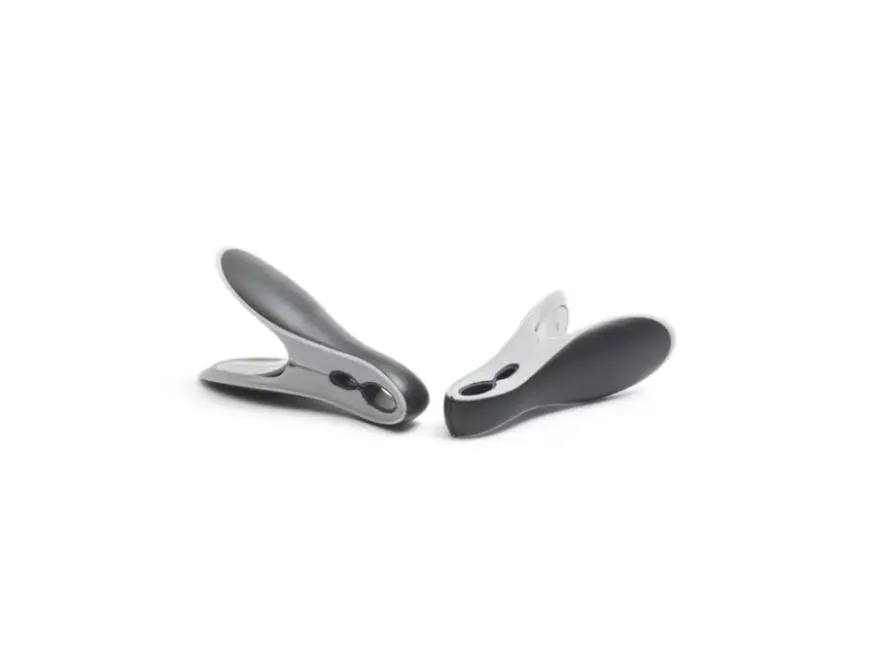 Brabantia wasknijpers zwart/grijs kunststof 8 stuks