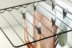 Brabantia wasknijpers zwart/grijs kunststof 8 stuks