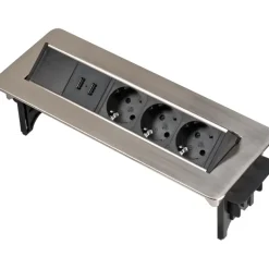 Brennenstuhl Indesk Power tafelstekkerdoos met USB-lader