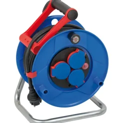 Brennenstuhl kabelhaspel IP44 3-voudig, 25 Meter blauw