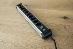 Brennenstuhl Premium-Alu-Line stekkerdoos 10-voudig met schakelaar aluminium 3 Meter