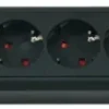 Brennenstuhl Premium-Line Technik 2+4-voudig met schakelaar zwart/grijs 3 meter snoer