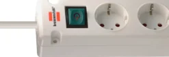 Brennenstuhl Stekkerdoos 5-voudig + 2 USB-C 3 Meter Wit