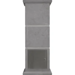 Brievenbus bluestone met pakketvak