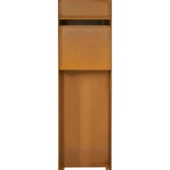 Brievenbus design staand cortenstaal 115 x 37 x 37 cm