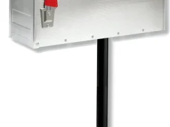 Brievenbuspaal voor US-mailbox aluminium zwart