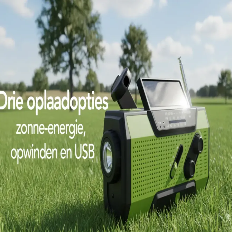 Brixy draagbare noodradio