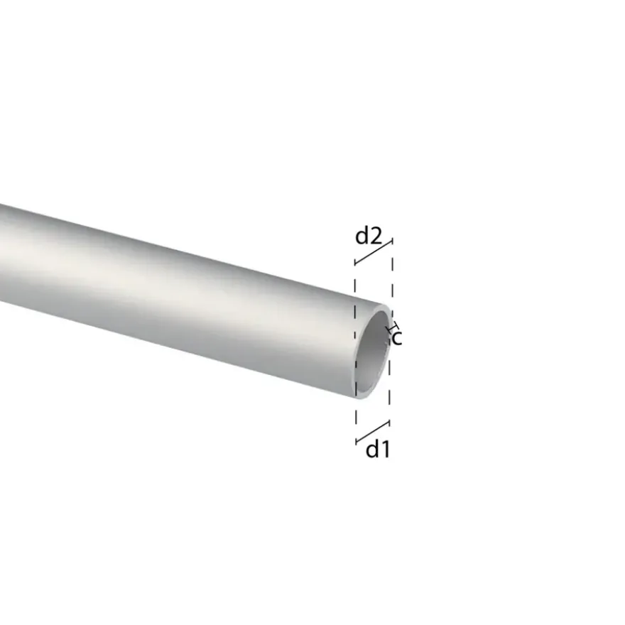 Buis rond aluminium mat 6x1000x1mm