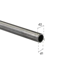 Buis rond staal 14x1000x1mm