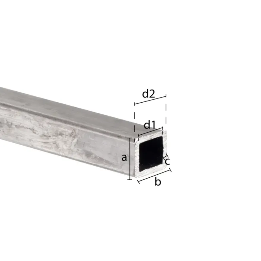 Buis vierkant staal 15x15x2000x1,5mm