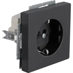 Busch-Jaeger Future Linear Enkel Geaard Stopcontact Zwart