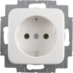 Busch-Jaeger Reflex SI Enkel Geaard Stopcontact Wit