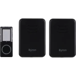 Byron DBY-22354 Draadloze deurbel Complete set 150m Zwart