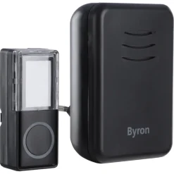 Byron DBY-22352 Draadloze deurbelset plugin 150m Zwart