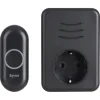 Byron DBY-22353 Draadloze deurbelset plugin met stopcontact 150m zwart