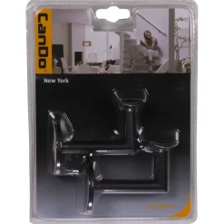 CanDo leuninghouder New York Mat Zwart (2 stuks)